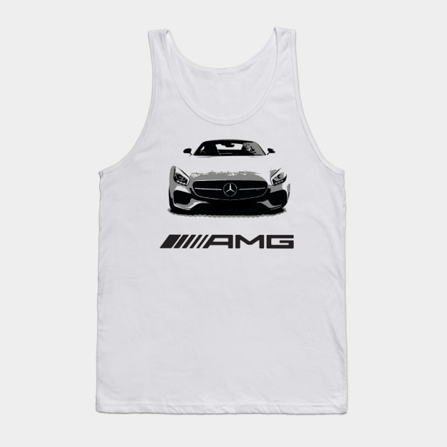 Mercedes GT AMG (pop art) Tank Top by d1a2n3i4l5